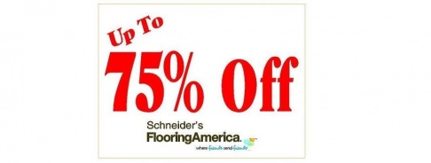 Schneider's Flooring America Warehouse Clearance Tent Sale 