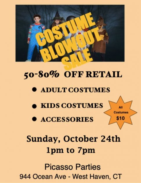 Costume Blowout Sale