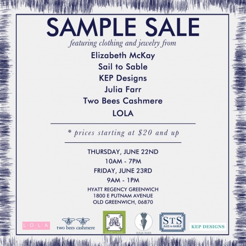 Clothing and Jewelry sample sale